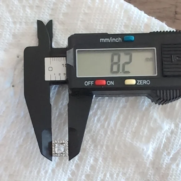 Moissonite Sterling Silver Stud Earrings - Picture 3 of 3